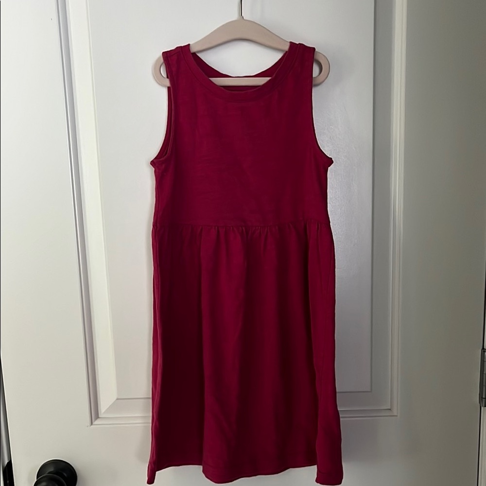 Old Navy magenta cotton tank dress